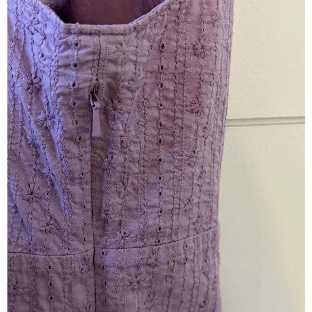 Eddie Bauer Women’s Lilac Purple Eyelet Sleeveless Top Vintage Y2K Cottagecore M - Picture 5 of 8